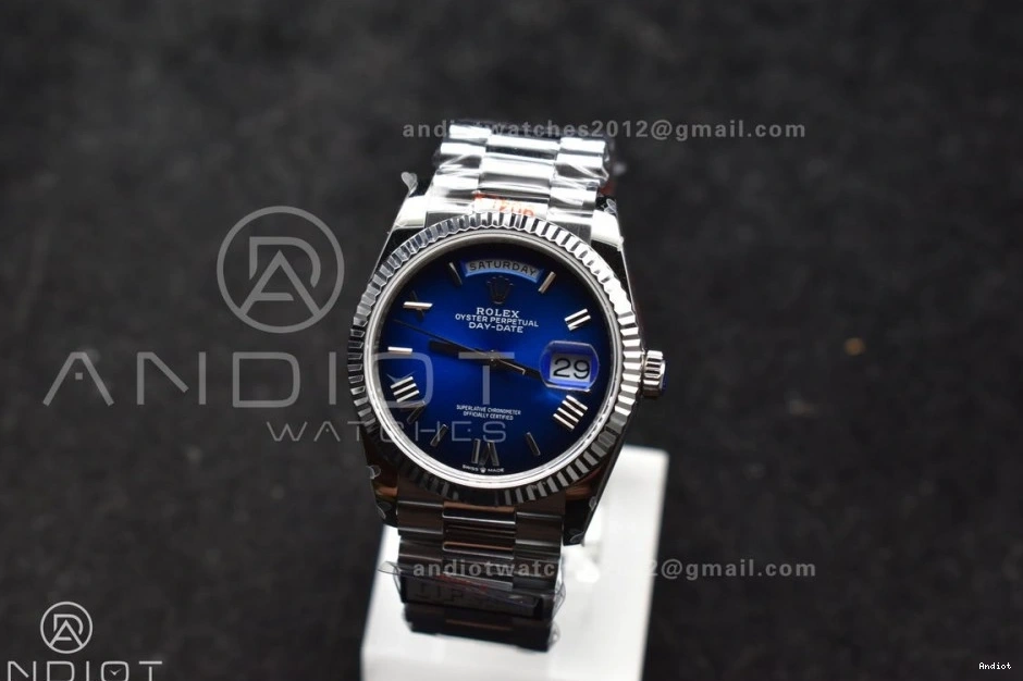 on Bracelet Weight) Roman vr3255 QF V5 Dial Best Faded Steel (Gain President 36 SS 904L Blue Edition DayDate 0213